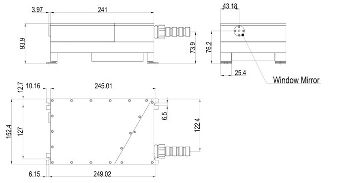 355nm 3W 3000mW 18ns-20ns UV ليزر DPSS for marking